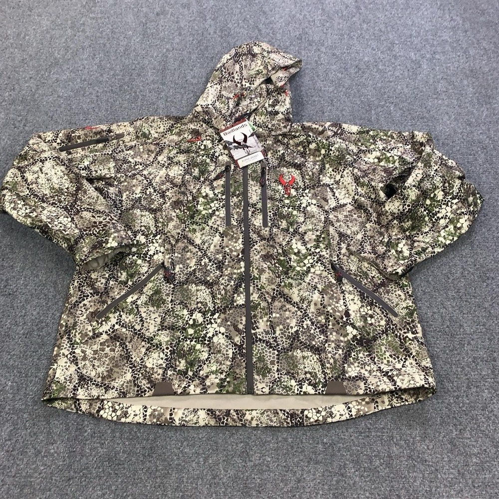 Badlands Jacket Mens 2XL Approach Camo Alpha Hooded Full Zip Softshell Hunting